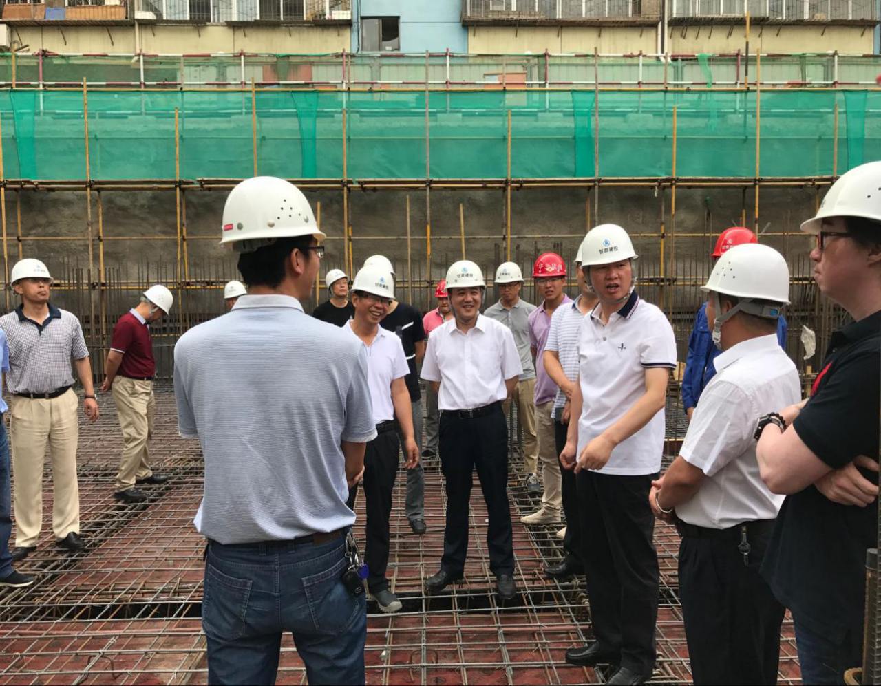 蘇海明調(diào)研甘肅建投2#綜合樓項目