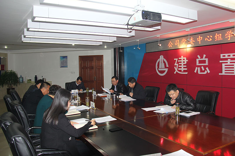 公司黨委召開中心組學(xué)習(xí)會