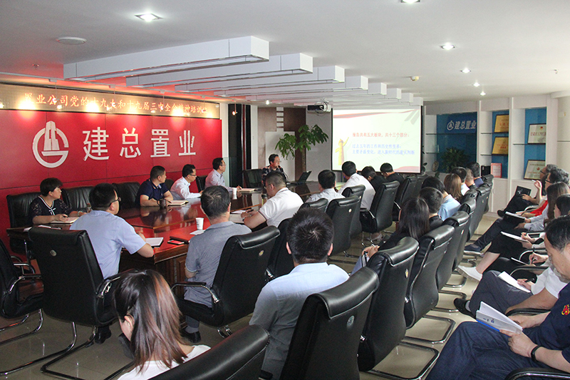公司舉辦學習黨的十九大和十九屆三中全會精神培訓班