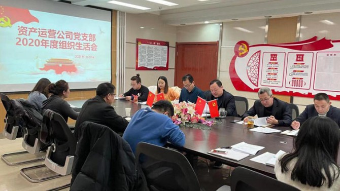 資產運營公司黨支部開展2020年度組織生活會、民主評議黨員和黨支部述職評議考核工作